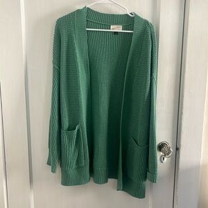 Green Universal Thread Cardigan